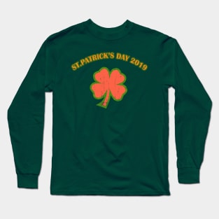 st patricks day 2019 vintage Long Sleeve T-Shirt